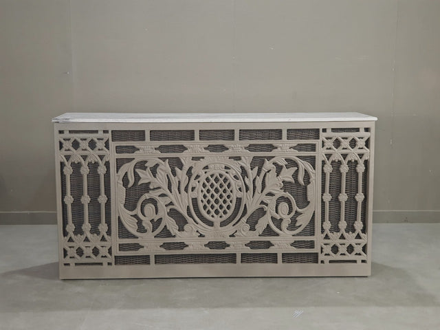 Victorian Cast Iron Terrazzo Bar Console