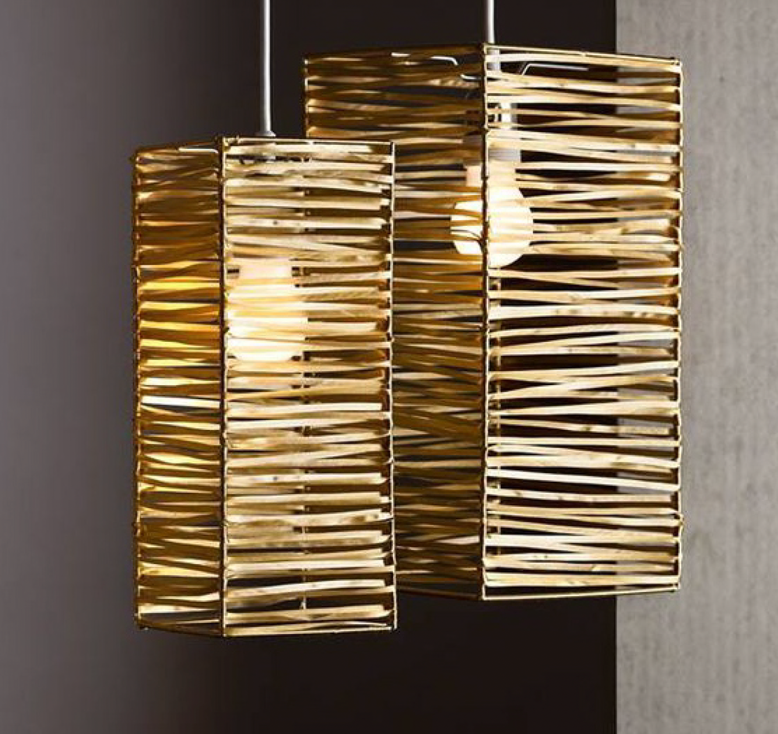 Golden Weave Pendants