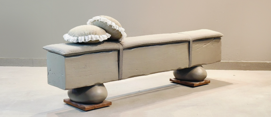 Balanced Boulder Bench