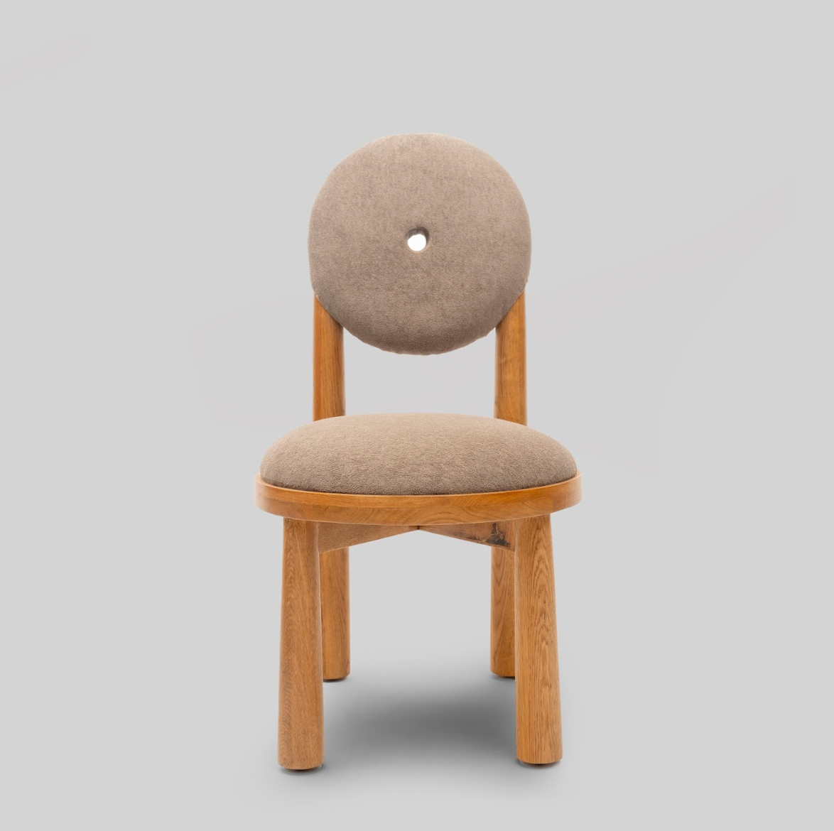 Minimalistic Autumn Halo Bouclé Chair