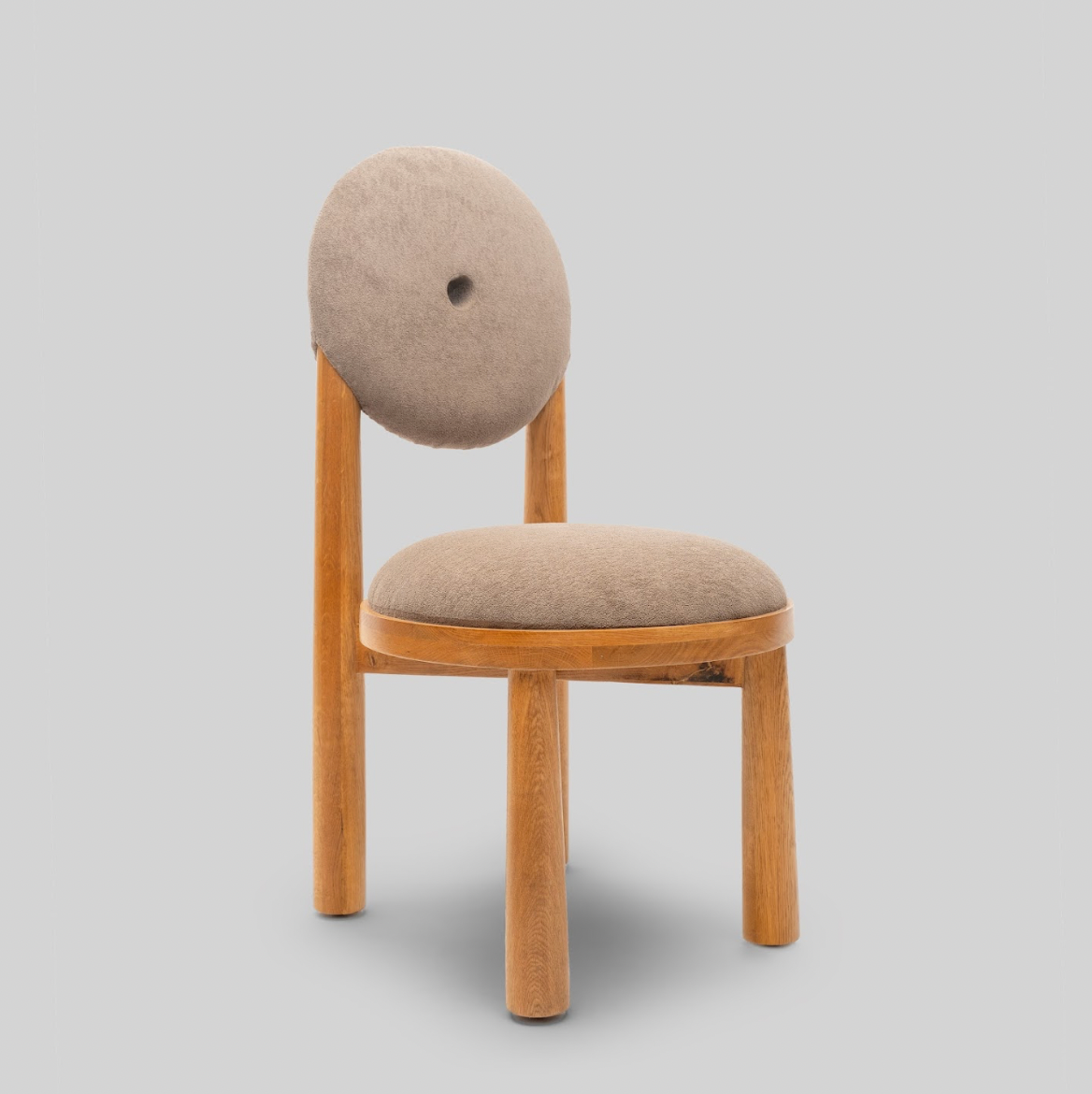 Minimalistic Autumn Halo Bouclé Chair