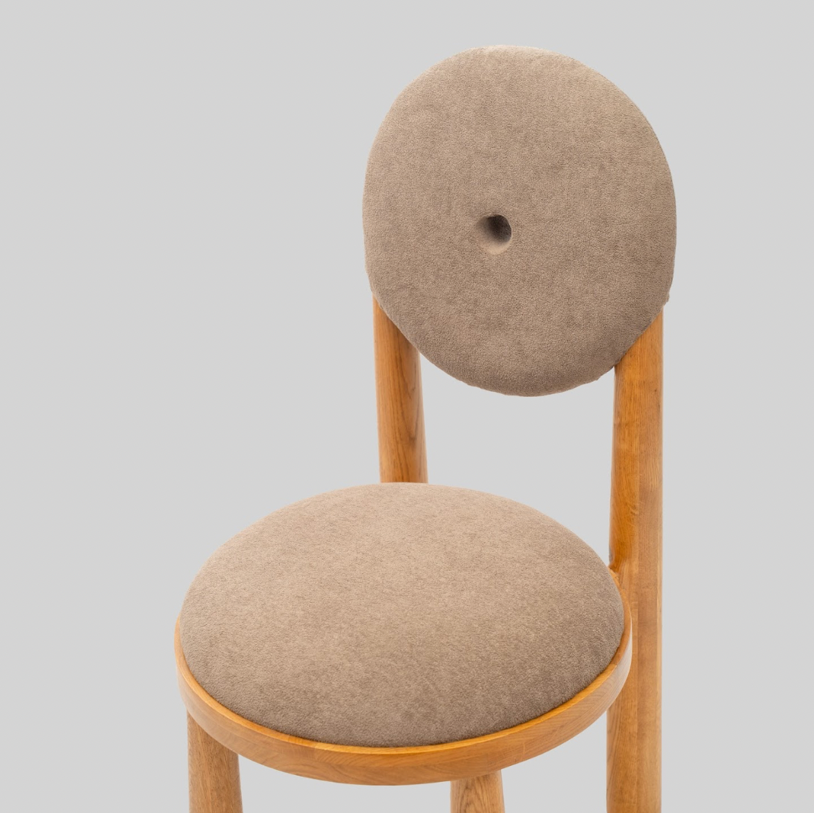 Minimalistic Autumn Halo Bouclé Chair