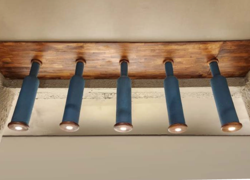 Indigo Bottle Pendant