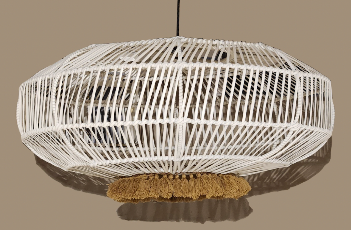 White Woven Orb