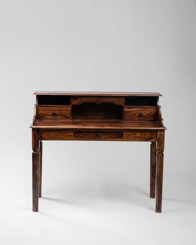 Rajputana Imperial Solid Wood Study Table - Study Table - Bareeki