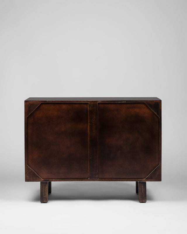 Scandinavian Contemporary Mango Wood and Cane Chest of Drawers - Chest of Drawer - Bareeki