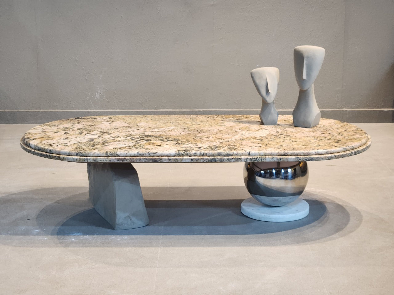 Harmony in Contrast Stone Coffee Table
