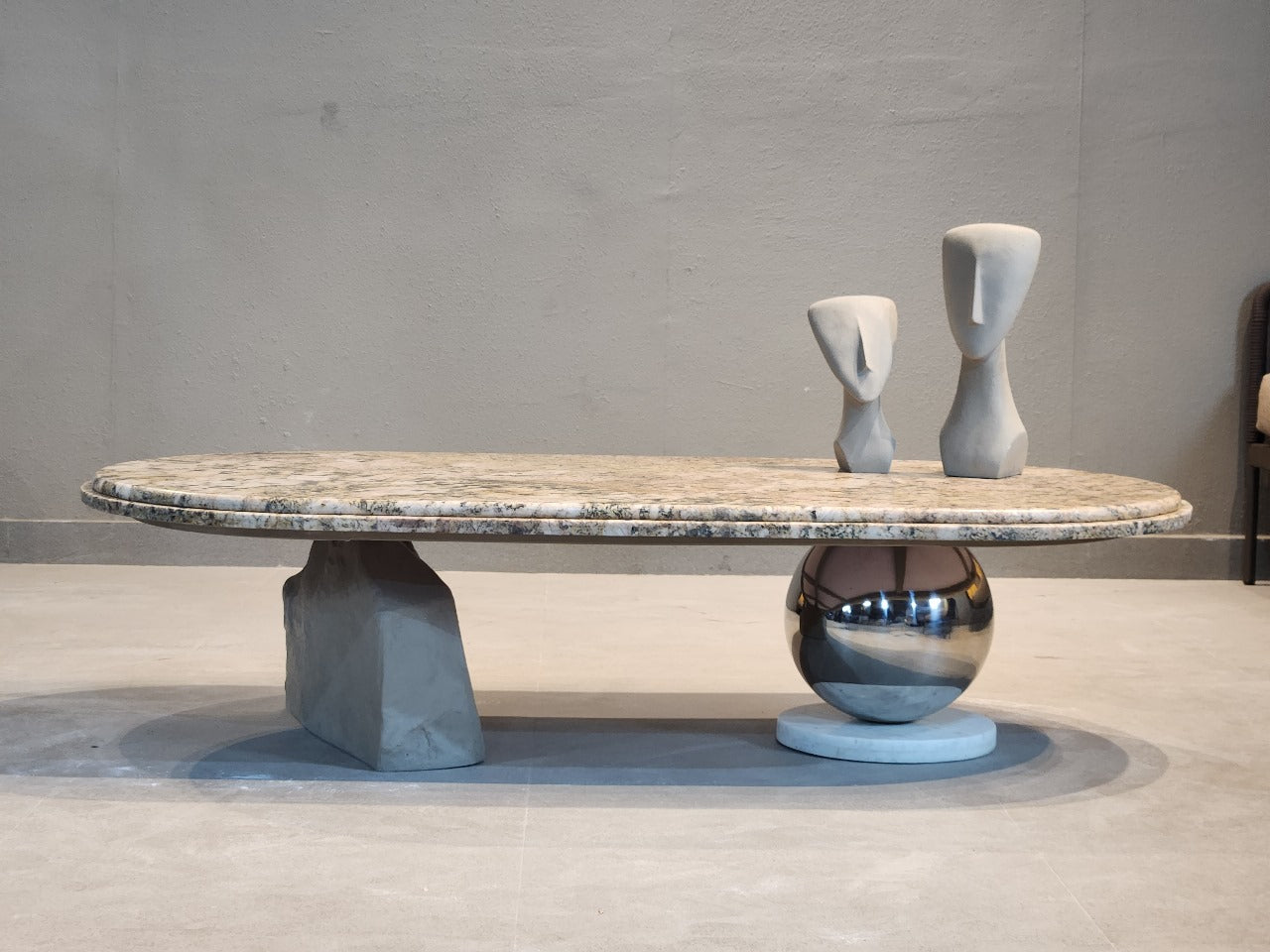 Harmony in Contrast Stone Coffee Table