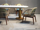 Sunburst Oval Luxe Table and Chairs