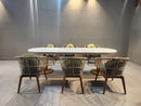 Sunburst Oval Luxe Table and Chairs