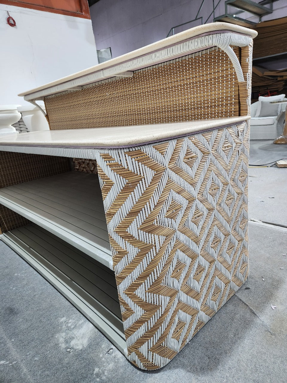 Geometric Harmony Bar Counter