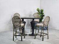 Marble Rattan Rhapsody Table and Chairs