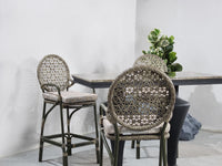 Marble Rattan Rhapsody Table and Chairs