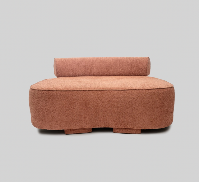 Mocha Mousse Verve Curvilinear Sofa