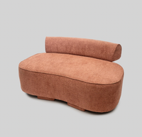 Mocha Mousse Verve Curvilinear Sofa
