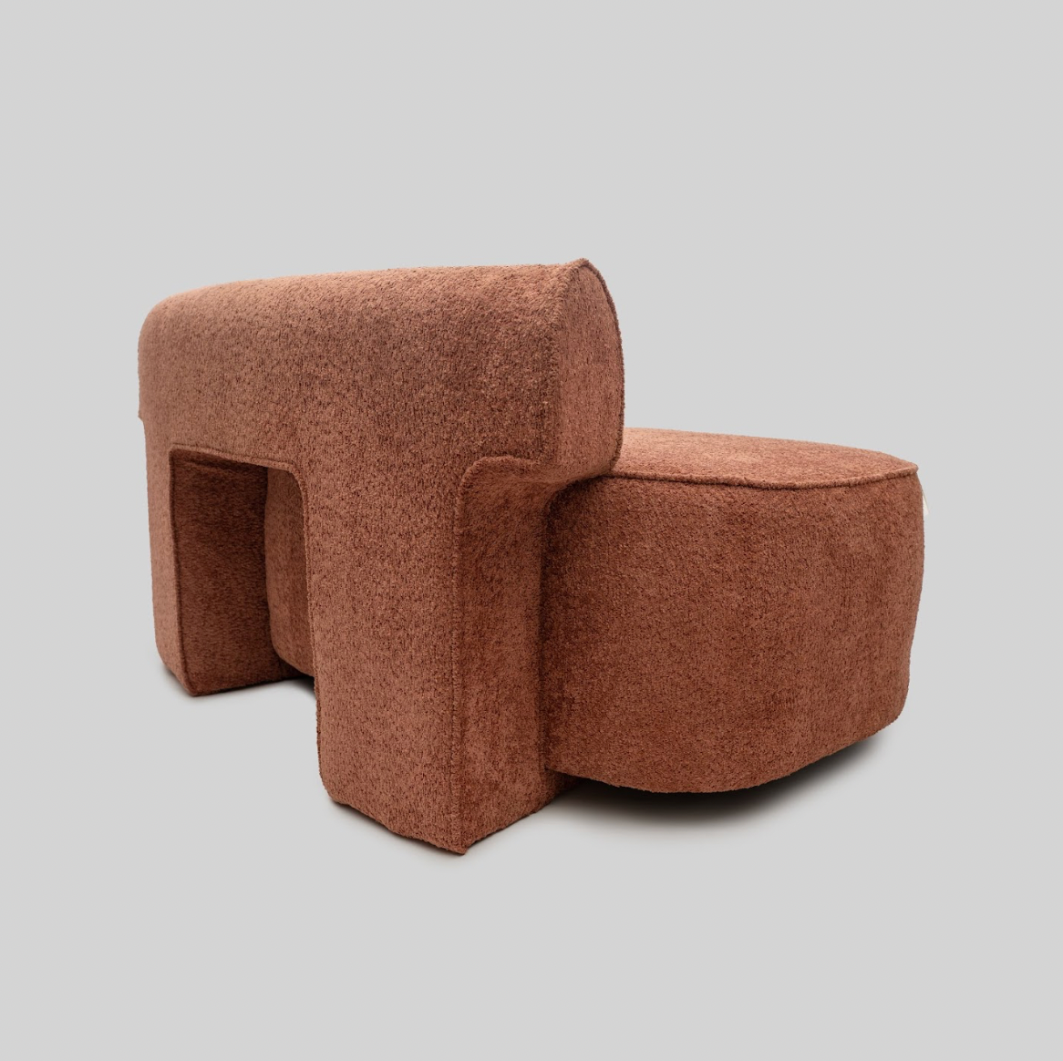 Mocha Mousse Verve Curvilinear Sofa