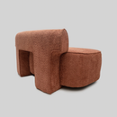 Mocha Mousse Verve Curvilinear Sofa