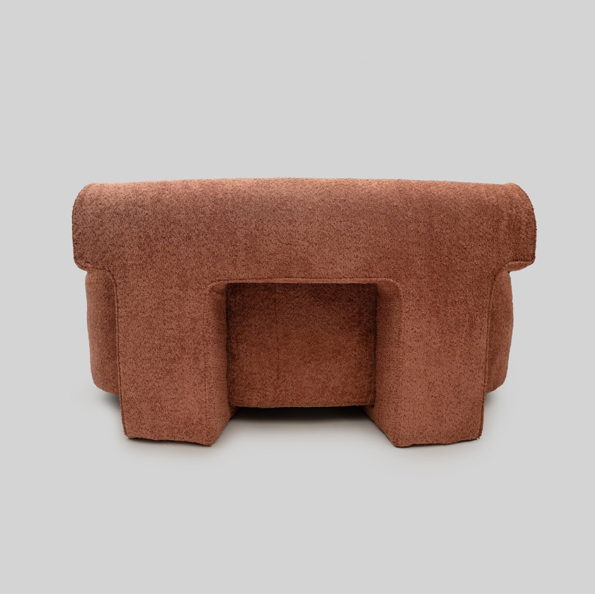 Mocha Mousse Verve Curvilinear Sofa