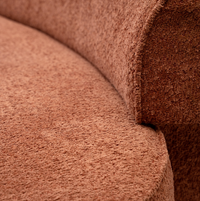 Mocha Mousse Verve Curvilinear Sofa