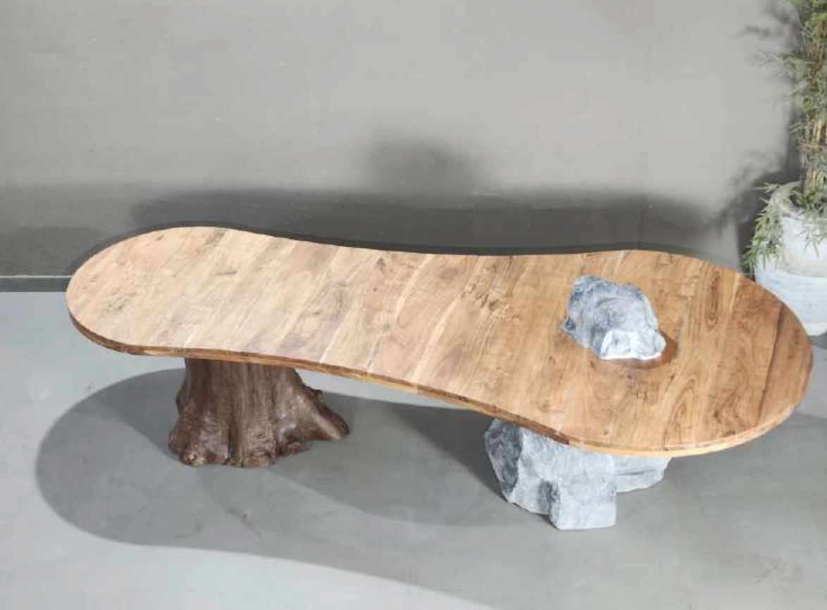 Mixed Stone-Effect Coffee Table