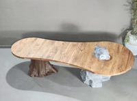 Mixed Stone-Effect Coffee Table