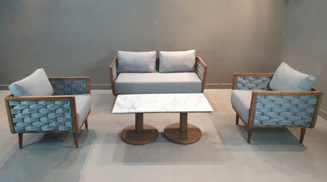 Nordic Weave Conversation Set