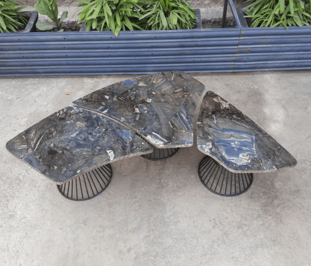 AeroStone Metal Coffee Table - Bareeki