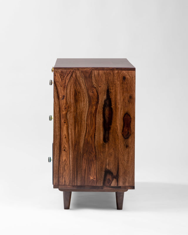 Bauhaus Inspired Retro Solid Wood Storage Cabinet - Cabinet - Bareeki