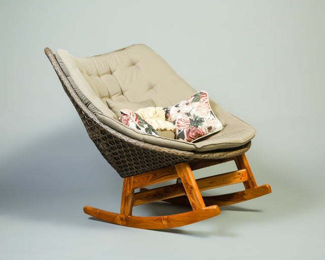 Breezy Wicker All Weather Rocker - Bareeki