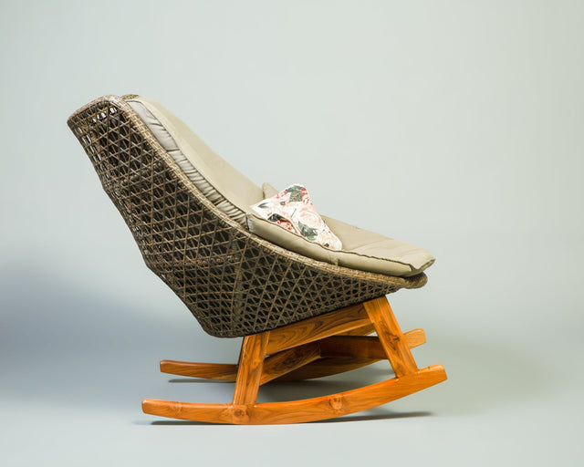 Breezy Wicker All Weather Rocker - Bareeki