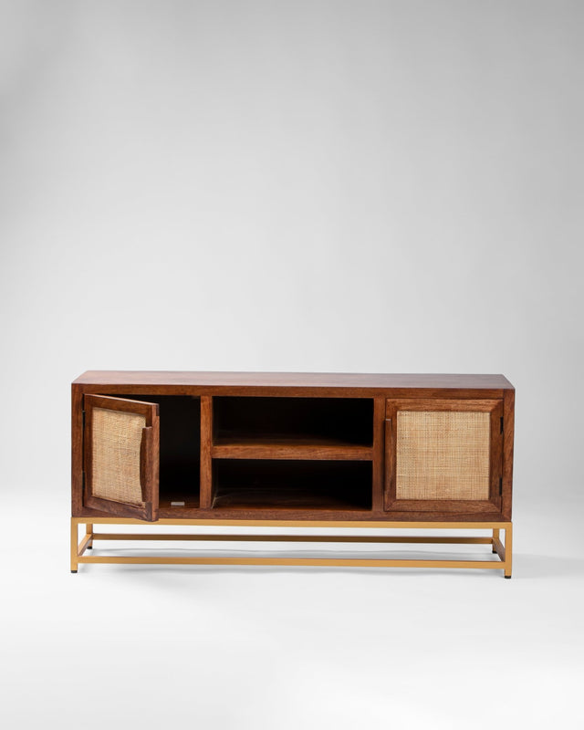 Bristol Vintage Weave Rattan TV Cabinet - TV Unit - Bareeki