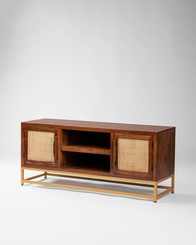 Bristol Vintage Weave Rattan TV Cabinet - TV Unit - Bareeki