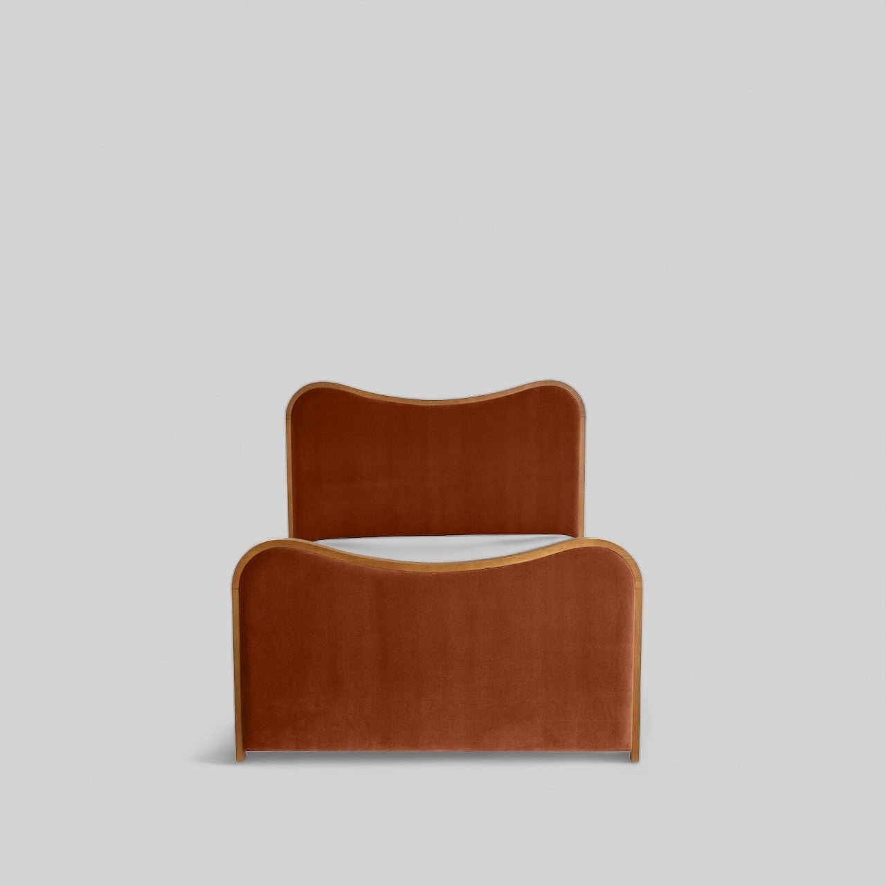 Caramel Curved Bed
