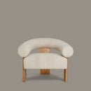 CasaViva Mid - Century Bouclé Lounge Chair - Bareeki
