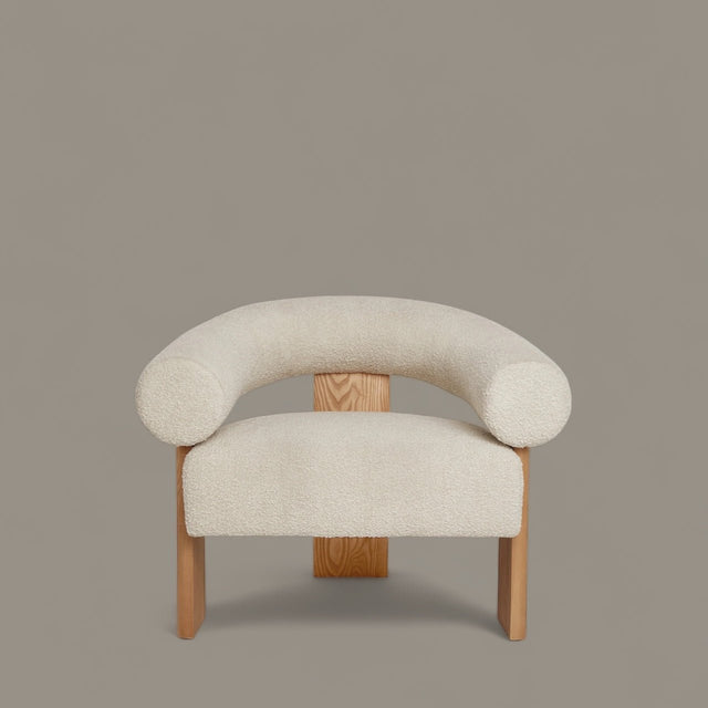 CasaViva Mid - Century Bouclé Lounge Chair - Bareeki