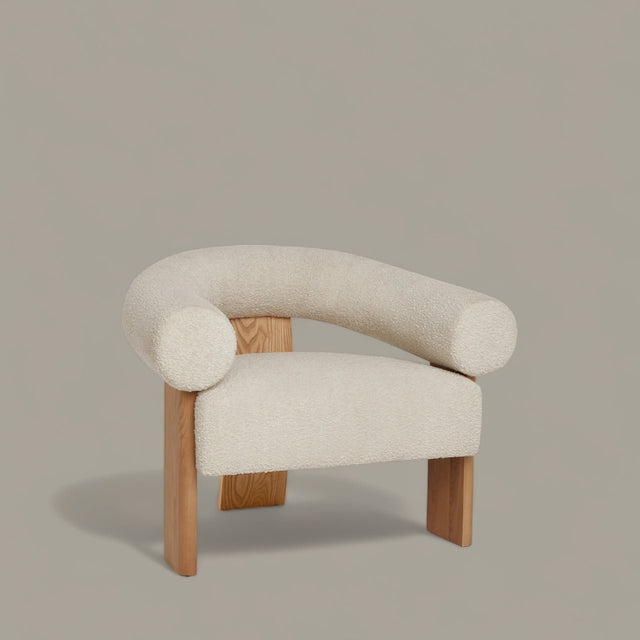 CasaViva Mid - Century Bouclé Lounge Chair - Bareeki