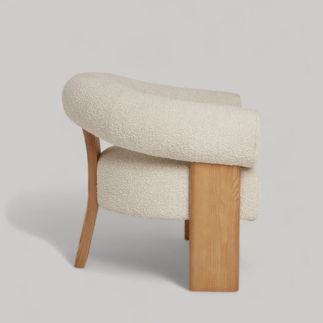 CasaViva Mid - Century Bouclé Lounge Chair - Bareeki