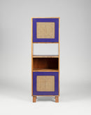 East India Company Mango Wood and Cane Bookshelf - Bookshelf - Bareeki