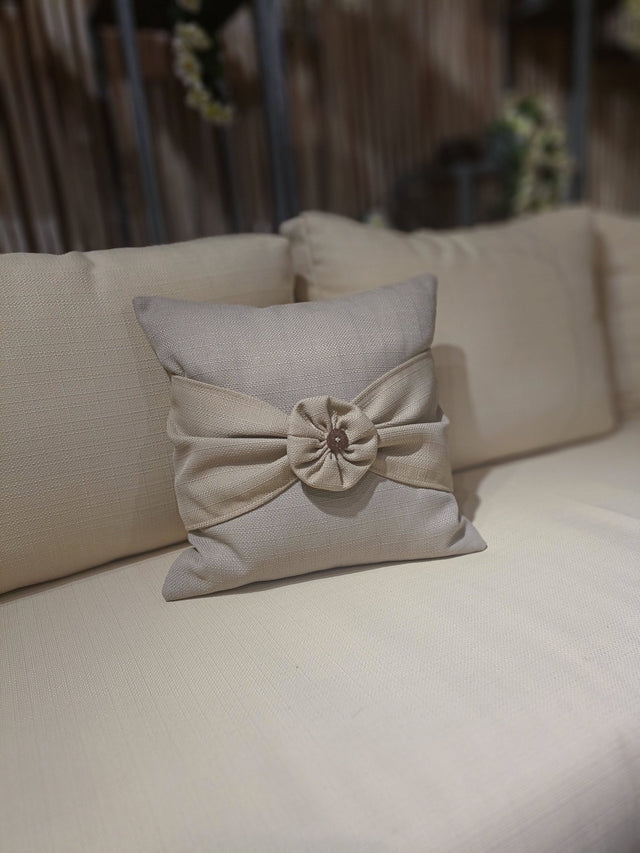 Elegant Harmony Bow Tied Cushion - Bareeki