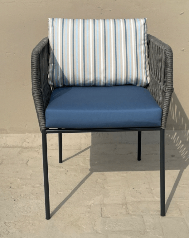 Graphite Rope Chair Set - Bareeki