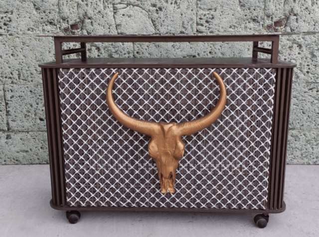 Horned Elegance Alu Luxe Bar Counter - Bareeki