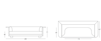 Ivory Wave Boxwood Bouclé Sofa - Bareeki
