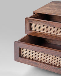 Kouyou Cane Bedside Table - Bedside Table - Bareeki
