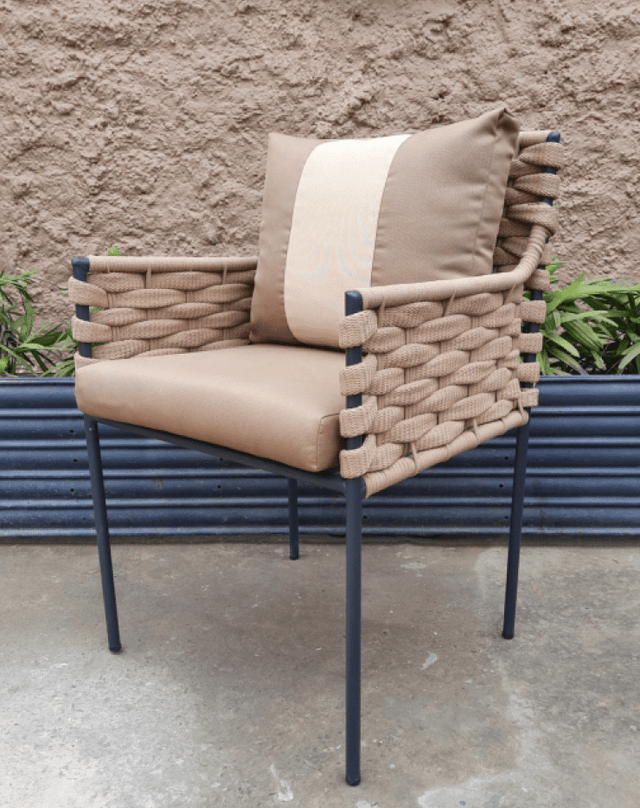 Labyrinthine Rope Weave Chair Set - Bareeki