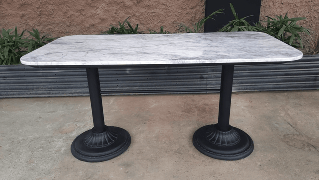 Marble Craft Ironworks Table" - Bareeki