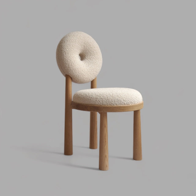 Minimalistic Halo Bouclé Chair - Bareeki