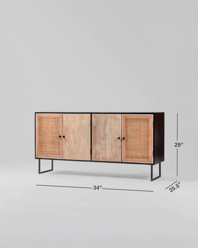 Nordic Fredensborg Rattan Sideboard - Sideboard - Bareeki