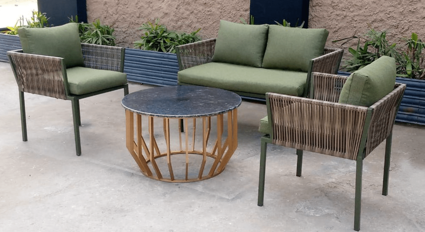 Olive Grove Wicker Sofa Set