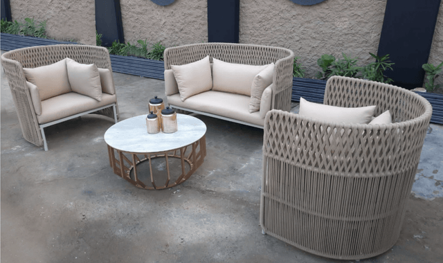 Oversized Wicker Lounge - Bareeki