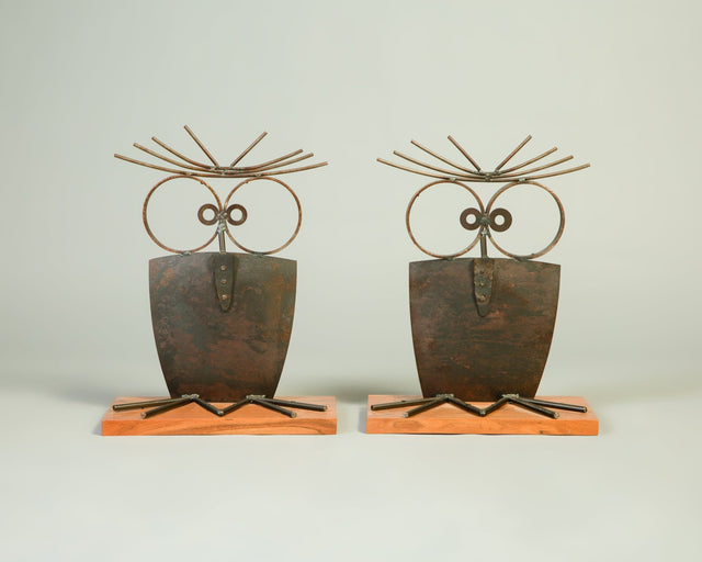 Owl Yard Art Sculpture - Decor - Bareeki